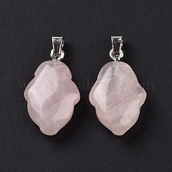 Природного розового кварца подвески G-B041-03P-12