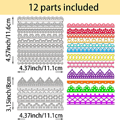 Углеродистая сталь разрезает трафареты&nbsp;DIY-WH0309-1667