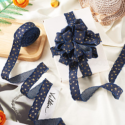 5 ярд полиэстеровой ленты для тиснения с 3D-звездой и золотом OCOR-TAC0023-14D