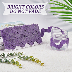 10 ярд металлизированной полиэстеровой волнистой ленты для отделки бахромой&nbsp;SRIB-GF0001-38O