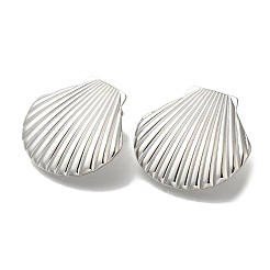 Серьги-гвоздики в форме пластины из нержавеющей стали 304 для женщин&nbsp;EJEW-U027-04P