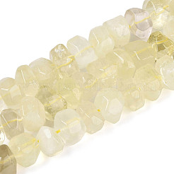 Нити из натуральных бусин лимонного кварца (обработанных нагреванием)&nbsp;G-N347-17A-06