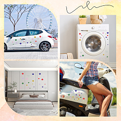 Самоклеящаяся наклейка на автомобиль из ПВХ с цветком DIY-WH0453-57D