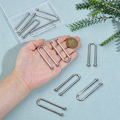 10 шт. U-образные пряжки из цинкового сплава для бикини&nbsp;FIND-PH0028-98P