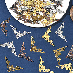 120 шт. 4-х цветные железные филигранные соединители&nbsp;FIND-SC0017-14