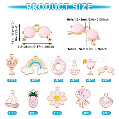 44шт 11 стиля подвески из сплава с эмалью&nbsp;ENAM-TA0002-95A