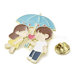 Пара брошей с эмалью из цинкового сплава&nbsp;LS-JEWB-R022-01A