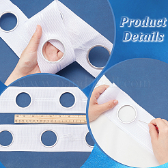 Полипропиленовая шторная лента на крючок&nbsp;DIY-WH0569-65