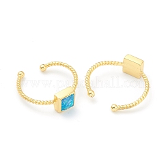 Синтетические кольца из опалового кольца&nbsp;RJEW-B031-02G-03