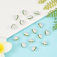 Латунные бусины со стразами  RB-H041-6