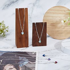 6шт 6 стильных ожерелья с подвеской в виде стеклянного сердца с латунными цепочками&nbsp;NJEW-AB00021