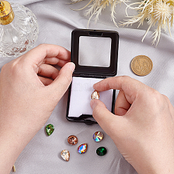 Коробки дисплея диаманта утюга прямоугольника свободные CON-WH0086-068B-01