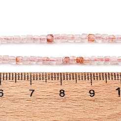Нити бусин из натурального железистого кварца G-B142-C01-2x2mm