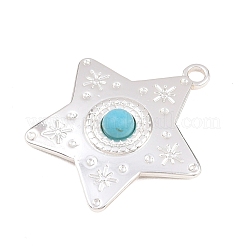 Синтетические бирюзовые подвески&nbsp;STAS-H253-01A-S