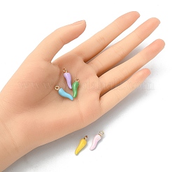 5шт 5 цвета сплава эмалевые подвески&nbsp;ENAM-YW0002-65