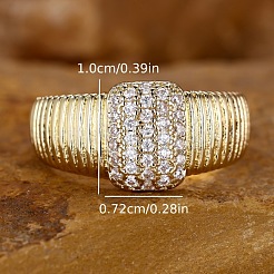 Кольца из латуни с микропаве&nbsp;FS-WGEE21A-04