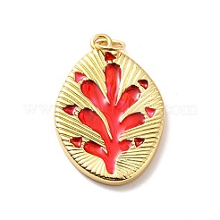 Подвески из латуни с эмалью в стойку&nbsp;KK-M230-23G