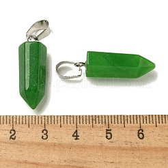 Крашеные натуральный белый нефрит подвески&nbsp;G-Z067-07P-22