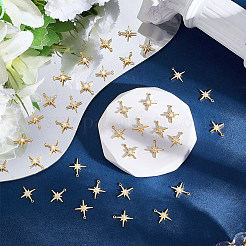 40 шт. подвески из латуни и АБС-пластика с имитацией жемчуга&nbsp;KK-BBC0022-15