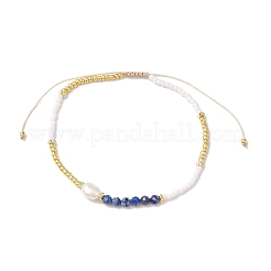 5шт браслеты из бисера из натуральных драгоценных камней BJEW-JB10212