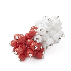 Подвески из стеклянных бусин в виде винограда&nbsp;PALLOY-JF04250-01