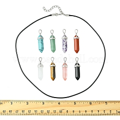 Наборы для самостоятельного изготовления ожерелий из натуральных и синтетических драгоценных камней и вощеных шнуров&nbsp;DIY-FS0008-04B