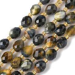 Природных тигровый глаз бисер нитей G-F809-A26-01