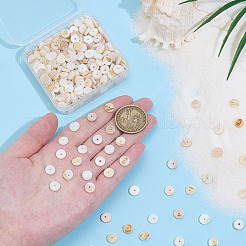 400шт натуральные пресноводные бусины из ракушек SHEL-ME0001-05