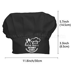 Хлопковые поварские колпаки AJEW-WH0242-020