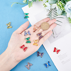 12 шт. 6-х цветные золотистые латунные подвески&nbsp;KK-CA0001-72