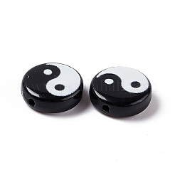 Непрозрачные акриловые бусины&nbsp;X-SACR-E008-02B-02