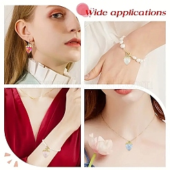 Прозрачный акрил с подвесками из сплава&nbsp;TACR-YW0003-14A