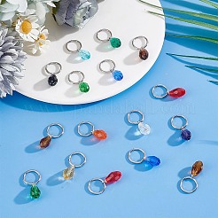 120шт 12 цвета стеклянные подвески&nbsp;PALLOY-GO00011