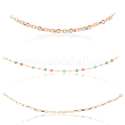 1 набор из 3-х стилей железной шляпной цепочки с застежкой-карабином&nbsp;HJEW-CN0001-31B