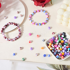 550шт 11 цвета непрозрачные акриловые бусины&nbsp;SACR-PA0001-05