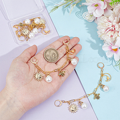 4 шт. латунные цепочки-скрепки для сумок-удлинителей&nbsp;HJEW-OC00227