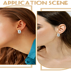 1 пара латунных серег-колец&nbsp;EJEW-LP0001-72P