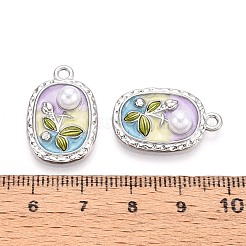 Подвески из сплава со стразами и эмалью ENAM-N065-10P