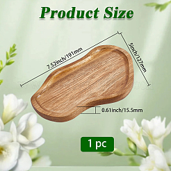 1 шт. деревянные сервировочные подносы&nbsp;AJEW-GF0012-47A