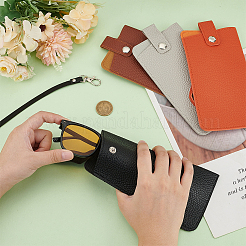 4 шт. 4-х цветные сумки для хранения очков из искусственной кожи ABAG-AR0001-05