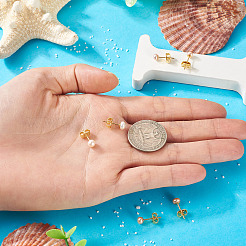 925 круглые серьги-гвоздики из стерлингового серебра EJEW-TAC00028