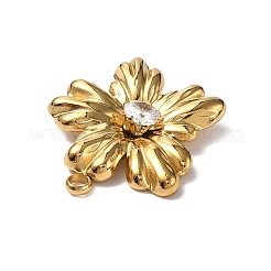 Подвески из нержавеющей стали 304 со стразами&nbsp;LS-STAS-P395-11B-G