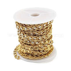 Цепочки из латуни со стразами AJEW-Z028-02G