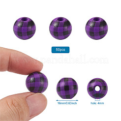 Натуральные деревянные бусы WOOD-TAC0010-05N