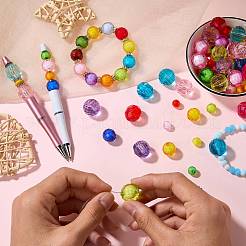 230 г прозрачных акриловых бусин&nbsp;OACR-SZ0001-80