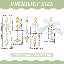 5 шт. 5 стиля подвеска из латуни&nbsp;HJEW-PH02060