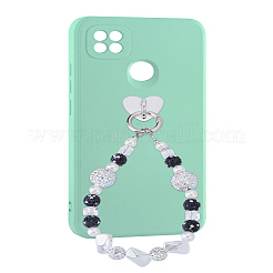 1 шт. ремешки для мобильного телефона из сплава и акриловых бусин для женщин&nbsp;AJEW-LP0005-09