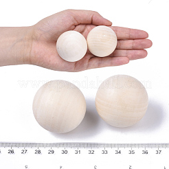 Натуральный деревянный круглый шар&nbsp;WOOD-T014-40mm