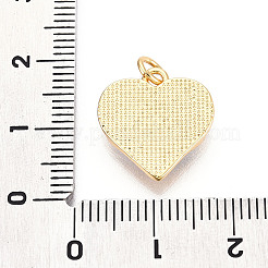 Латунные подвески в форме сердца из натуральной ракушки сглаза KK-N268-08G