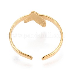 Регулируемые открытые манжеты из нержавеющей стали 304 с ионным покрытием (IP) для женщин&nbsp;RJEW-N052-27G